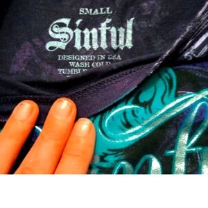 Sinful shirt size small